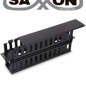 SAXXON J60610 - Organizador de cable horizontal para rack / Doble lado / Plastico / 2U