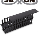 SAXXON J60610 - Organizador de cable horizontal para rack / Doble lado / Plastico / 2U